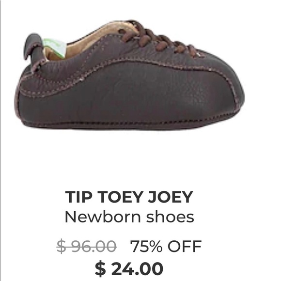 Tip Toey Joey Leather Baby 3-6 Months Shoes NWT - Picture 6 of 6